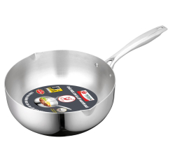CHẢO ĐA NĂNG INOX 304  BA LỚP NGUYÊN KHỐI ĐÁY TỪ TICOOK